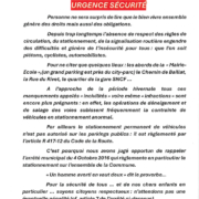Urgence, sécurité des citoyens