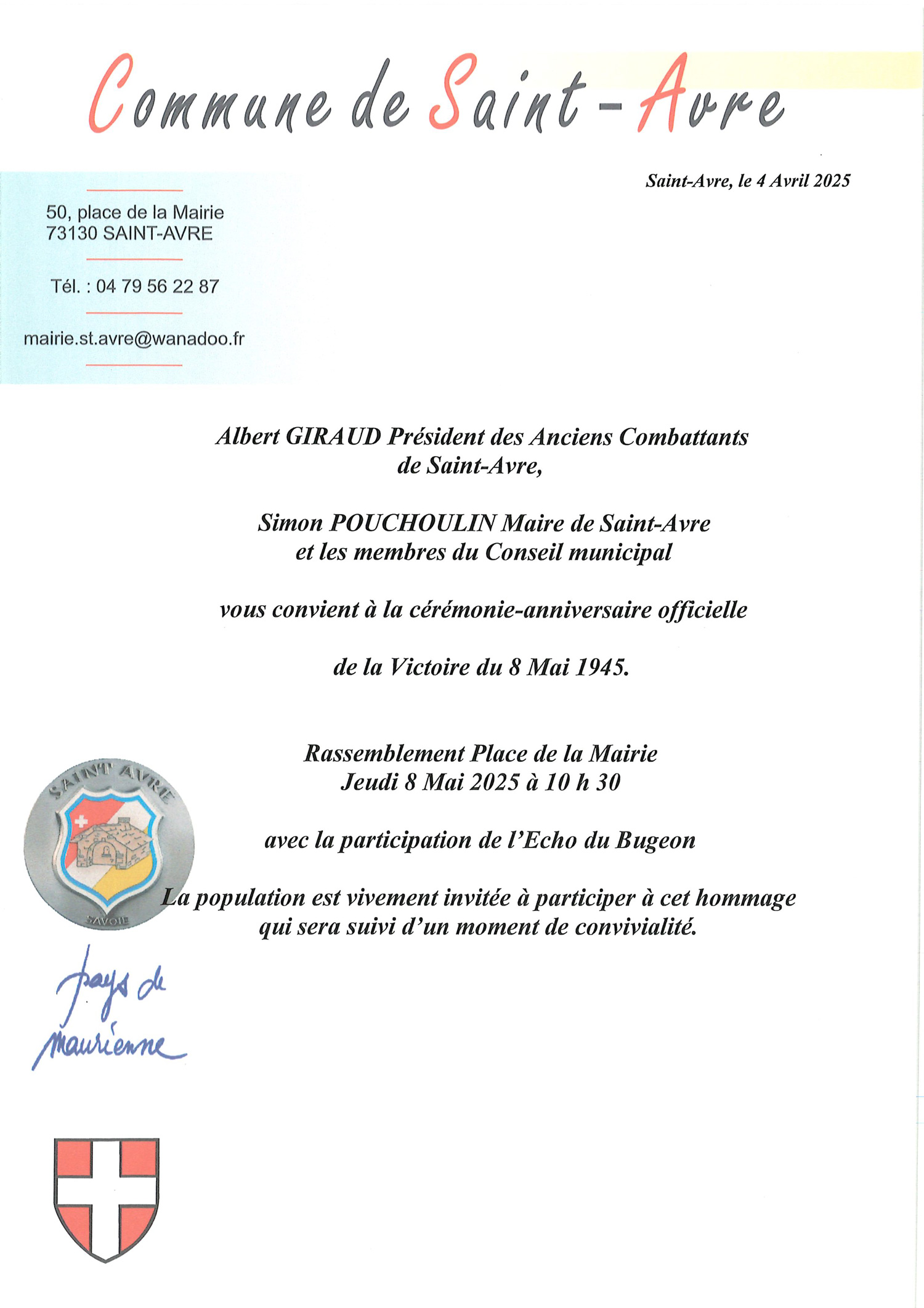 Cérémonie du 8 mai