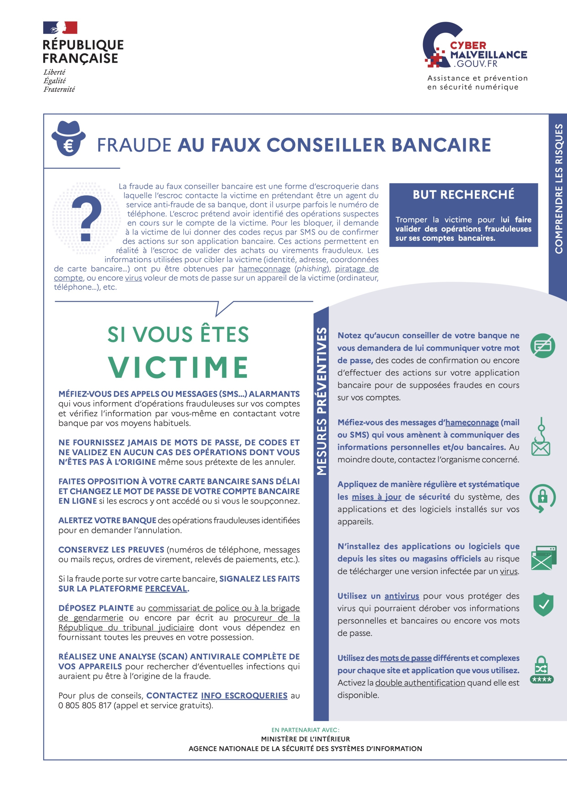 Fraude au faux conseiller bancaire